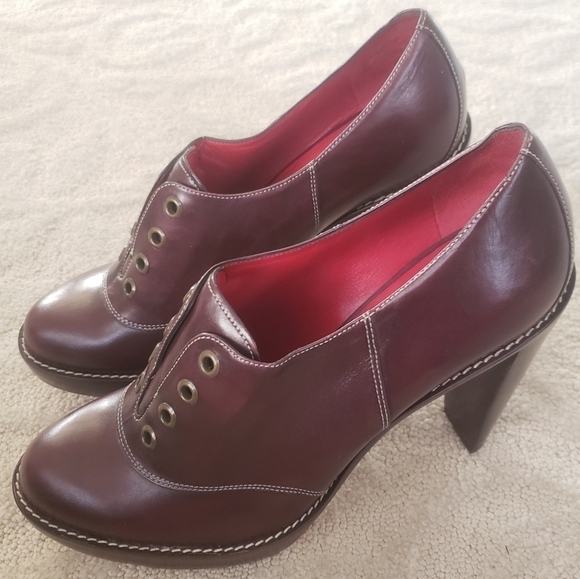 Cole HAAN Nike Air Slip On Stephanie Oxford Heels 9 - Picture 5 of 9